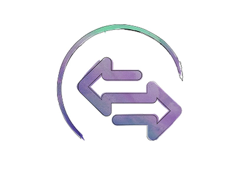 Arrows pointing left and right